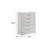 Blanca Modern Style 5-Drawer Chest Made With Wood In White