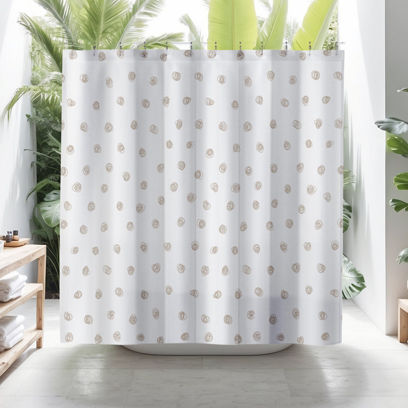 Rideau de douche Coco, Beige