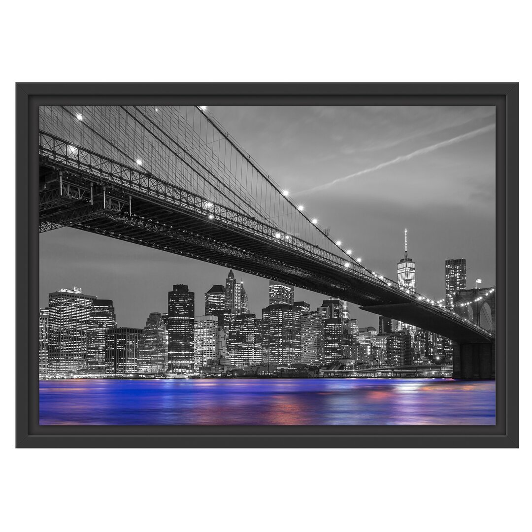 Gerahmtes Wandbild Brooklyn Bidge