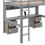 Lit mezzanine double avec bureau, armoires, tiroirs et station de charge-962775281