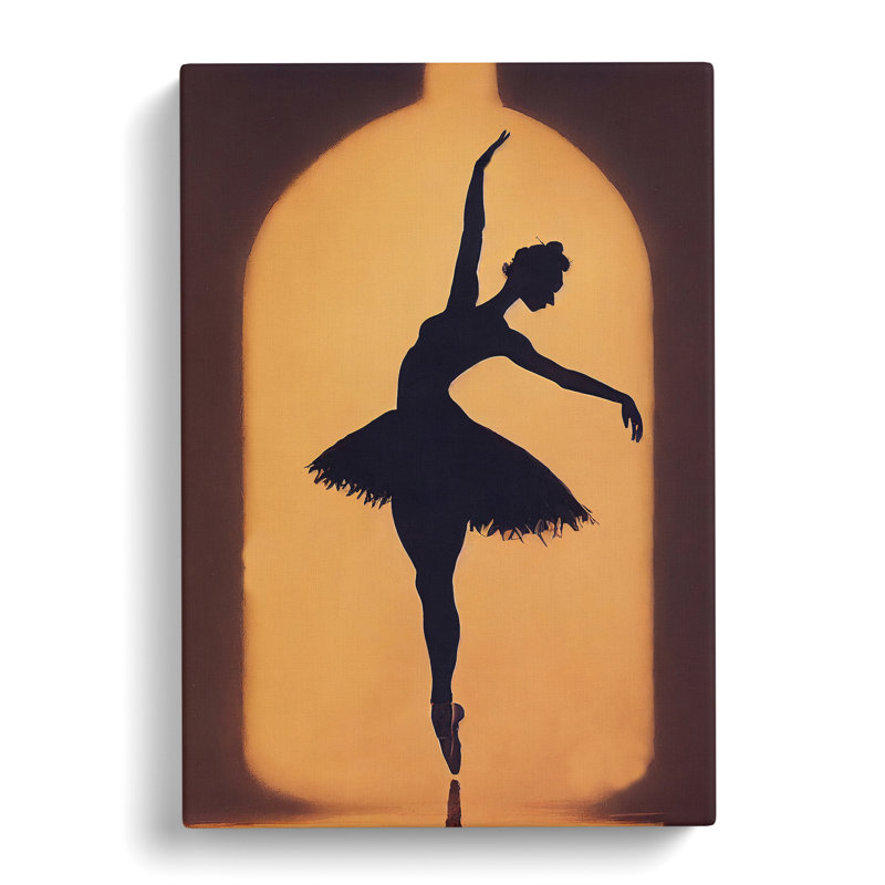 Ballerina In A Bottle - Wrapped Canvas, 60cm H x 40cm W x 3cm D