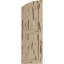 Timberthane deux panneaux plats égaux avec volets elliptiques en faux bois (par paire)-64374825-64374855-64374845