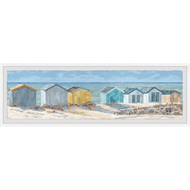 Beach More Worry Less - Single Picture Frame Painting, 25cm H x 76cm W