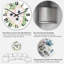 Bouquet de fleurs et de feuilles d'eucalyptus I - Horloge murale traditionnelle-1388034158