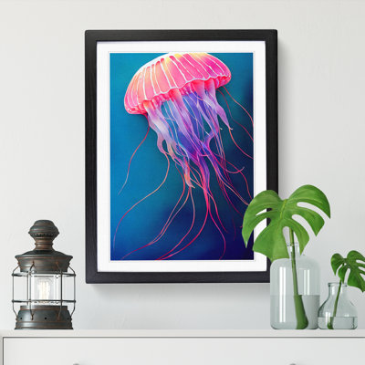 Watercolour Jellyfish - Single Picture Frame Print