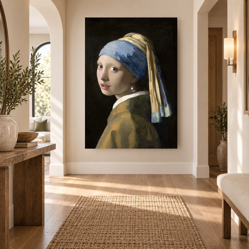 «Girl with a Pearl Earle», impression sur toile, 24" H x 16" W