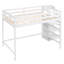 Lit mezzanine double avec rangement pour garde-robe et escalier peu encombrant-11849037