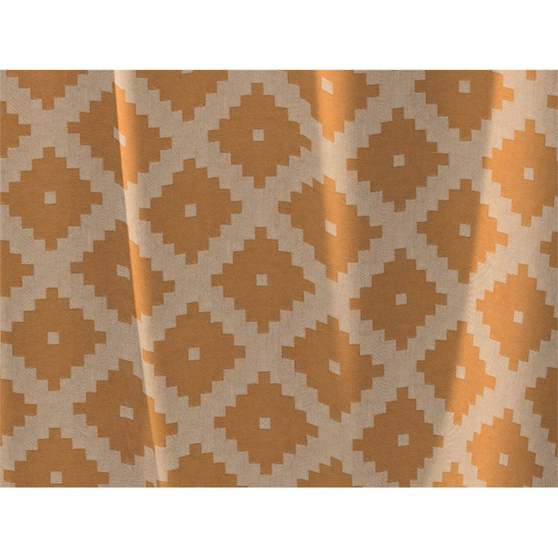Esteban Room Darkening Curtain Pair, Curry, 145cm Width x 145cm Drop