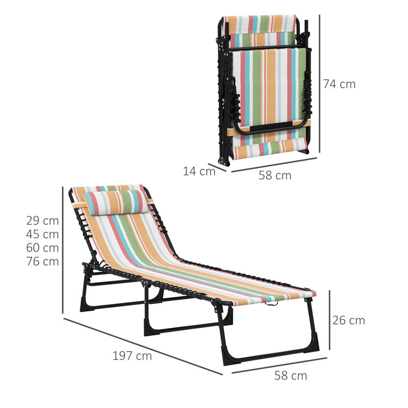 Bartolom 197cm Long Reclining Chaise Lounge Set