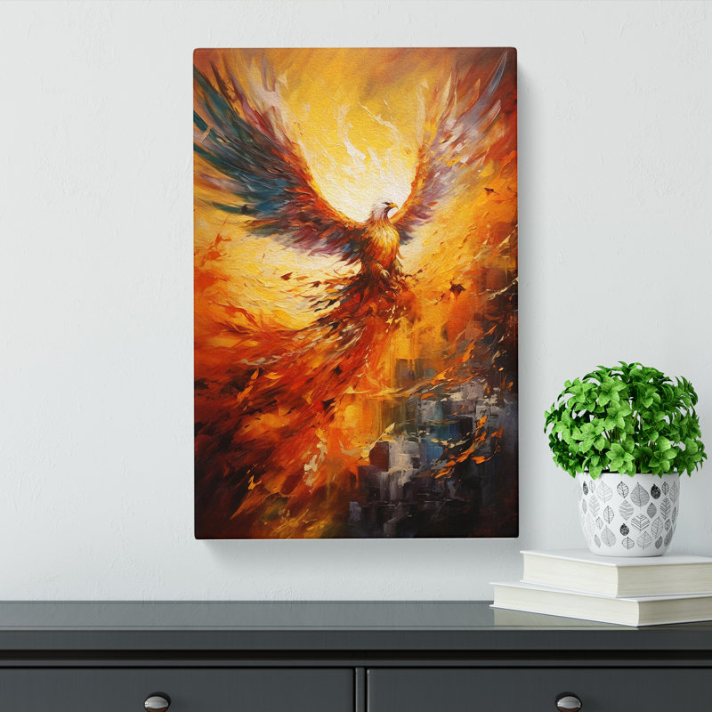 Phoenix Action - Wrapped Canvas Print, 50cm H x 35cm W x 3cm D