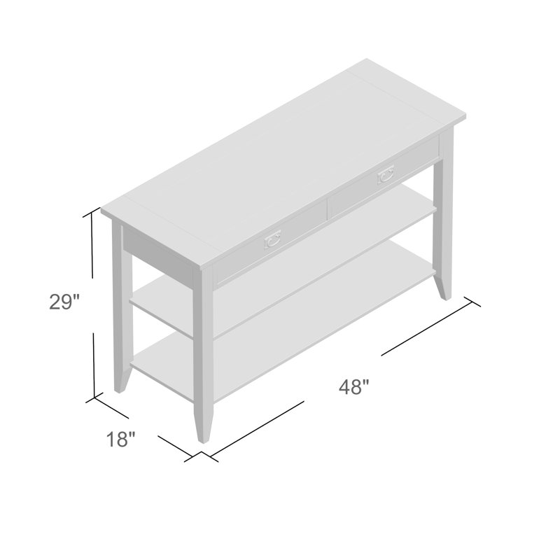 Vikesh Unfinished TV Stand for TVs up to 55"