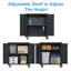 Ensemble de rangement pour garage en 3 pièces : armoires métalliques à roulettes, armoire murale, armoire à roulettes à 2 portes, armoire à panneaux perforés haute et coffre à outils verrouillable.