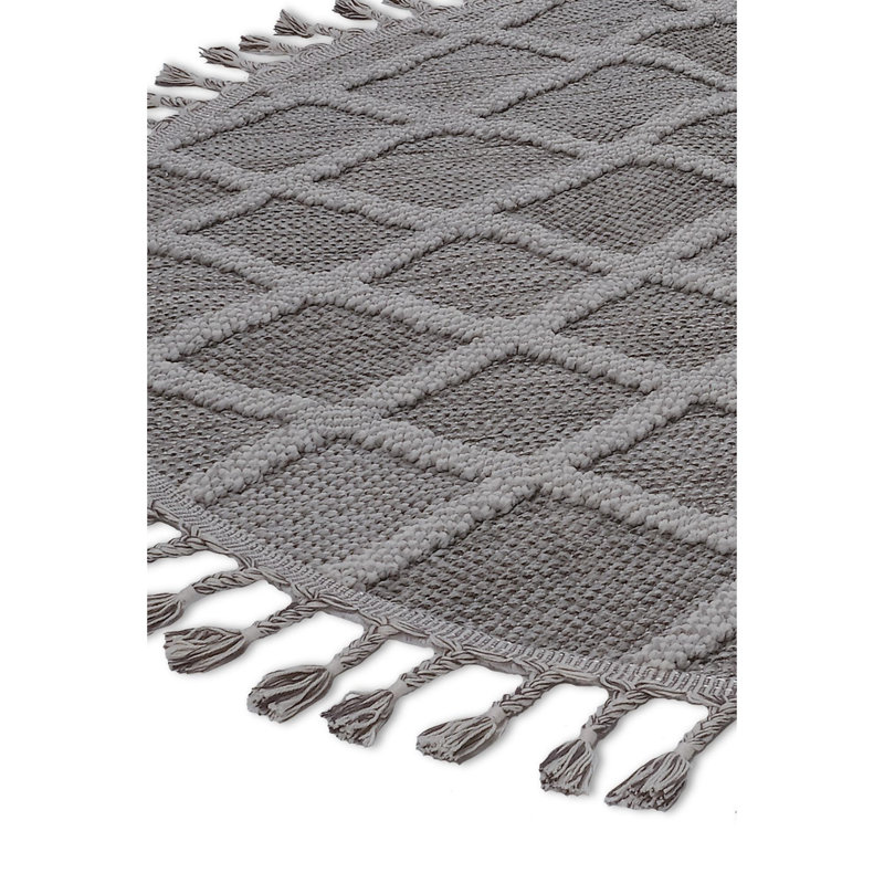 Luxurious Round Area Rug, Grey, 31.5 inches Diameter | 100% Polypropylene, 1500 g/m² | Pile Height: 0.3 inches, Durable Jute Backing | Soft, Stylish, and Easy to Clean for Modern Living Spaces & Bedrooms
