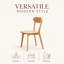 Chaise d'appoint en bois massif J Advyga-145996463