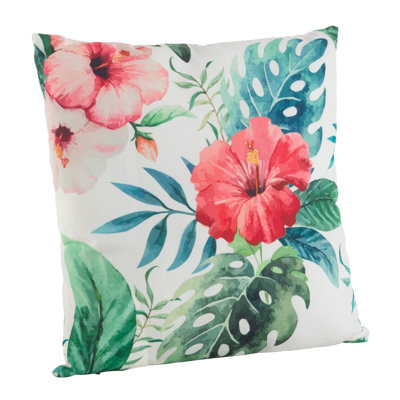 Tahiti Collection Floral Throw Pillow