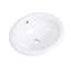  Petit lavabo encastré ovale 18 po x 12 po KARAMAG pour salle de bain compacte