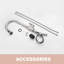 Robinet de cuisine en nickel brossé High Arc