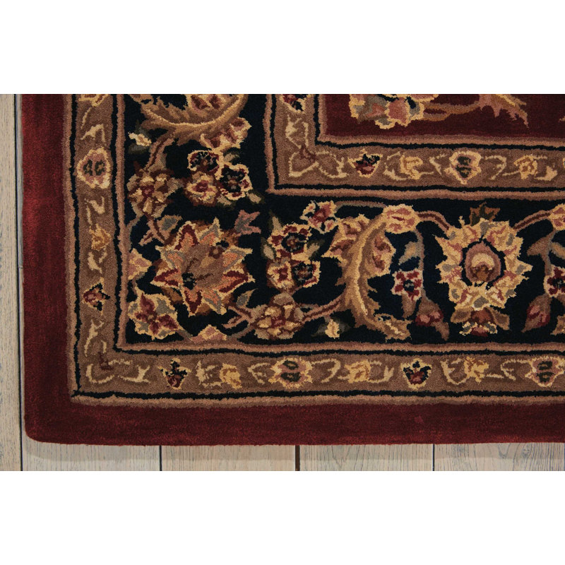 Oakleaf Wool Oriental Indoor Rug, Rectangle 2'6" x 4'3"