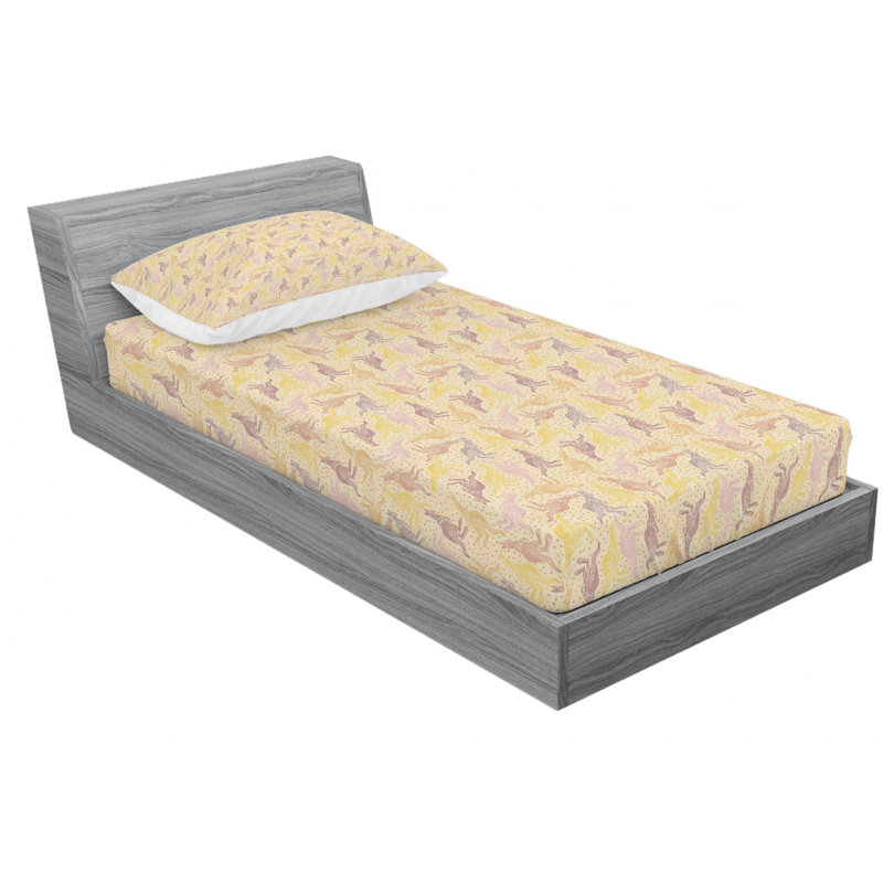 Ensemble de draps en microfibre Kangaroo, Ensemble de draps pour lit simple avec drap-housse