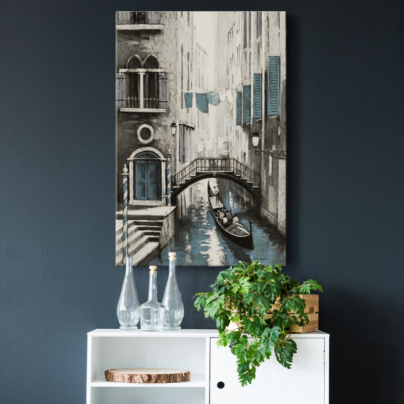 Venise I - reproduction d'art, H 48 po x l 32 po x P 1 po, Toile tendue, Pas de tapis