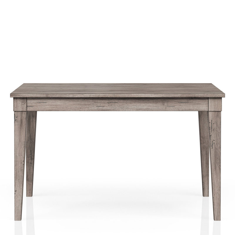 Table de salle à manger à hauteur de comptoir rustique grise, 60 po de longueur, 36 po de largeur, en bois massif et plus