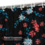 Rideau de douche imperméable délicat à motif floral avec 12 crochets DaisyRustic-1327507431