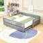 Lit plateforme extensible en bois avec garde-corps et lattes-121403375-121403378