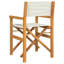 Ensemble de 2 chaises de réalisateur, bois de teck, polyester-775336863