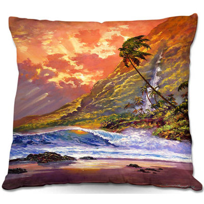 Couch Dawn in Oahu Throw Pillow