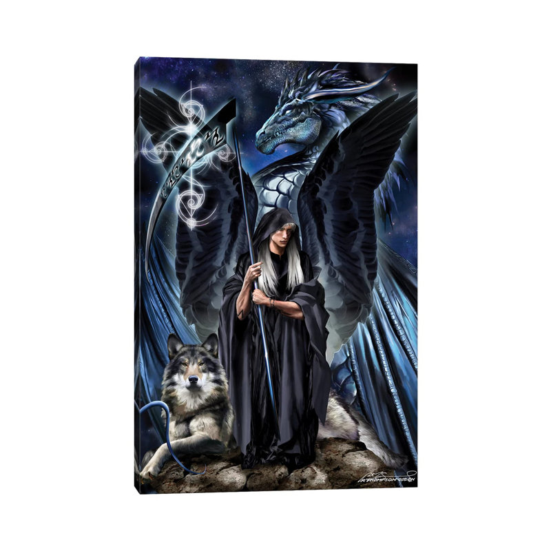 St. Azriel the Archangel by Ruth Thompson - Wrapped Canvas Graphic Art, 152.5 cm H x 101.5 cm W