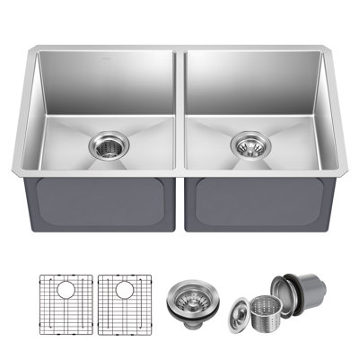 KRAUS Standart Pro Undermount 16 Gauge Stainless Steel Bar Kitchen Sink
