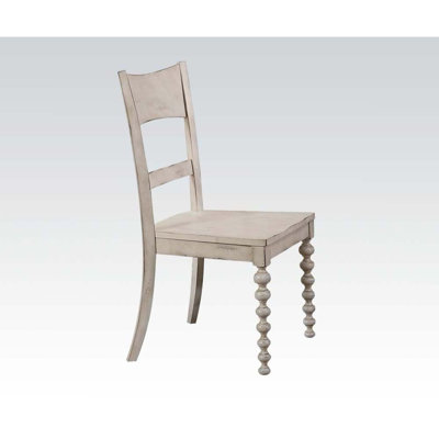 Chaise d'appoint à dossier découpé (2 pièces)