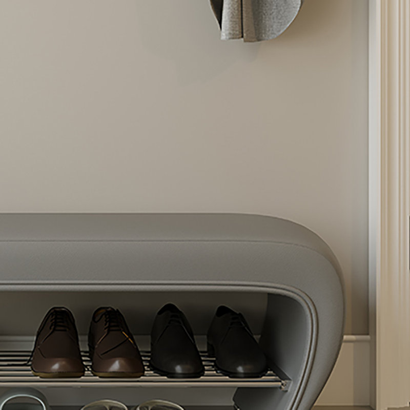 Tabouret à langer avec rangement 47,2 po, Gris