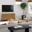 Ensemble de 2 meubles d'appoint ou meuble télé en bois massif Coggins-653516270