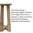63-inch Solid Wood Console Table With X‑shaped Base