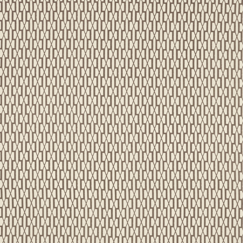 Tissu belvédère Schumacher x Veere Grenney, Brun Berber