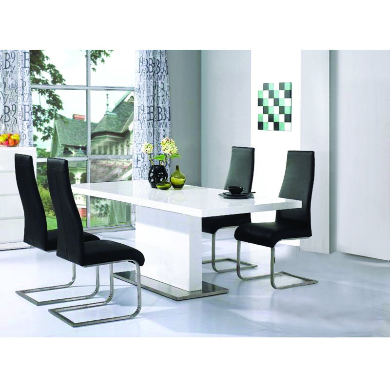 Orla Upholstered Cantilever Chair, Black