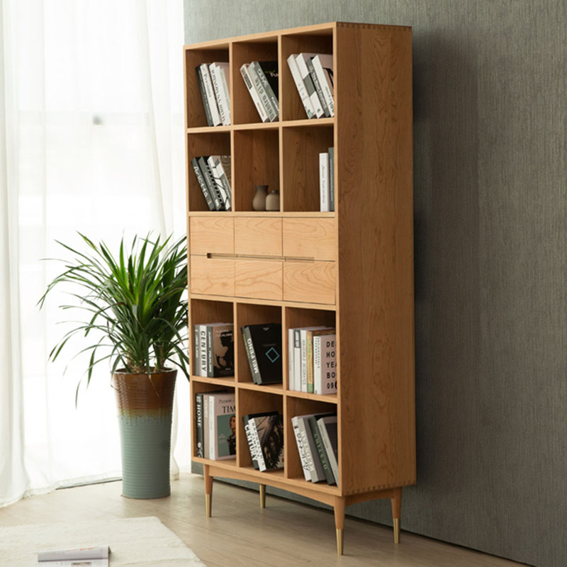 Bibliothèque économique de style nordique