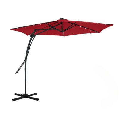 Parasol lumineux en porte-à-faux 10 pi Dantez