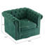 Fauteuil club pivotant rembourré Danyiel Chesterfield