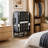 Metal Industrial Folding Bed Adjustable Headboard 5 Inch Memory Foam Guest Cot with Wheels