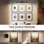 1 - Light Battery Operated Dimmable LED Wall Mounted Picture Light with Remote-650350135-650350120