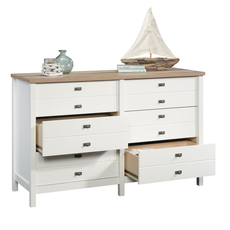 Javaya 56.77'' W 6 - Drawer Dresser, Soft White