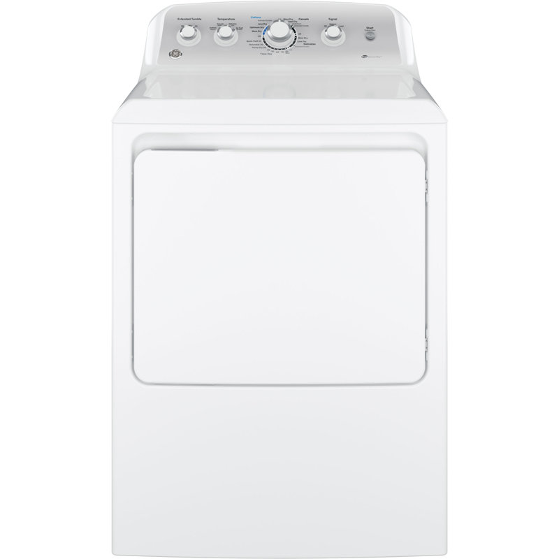 GE® 7.2 cu. ft. Capacity aluminized alloy drum Electric Dryer with Sensor Dry