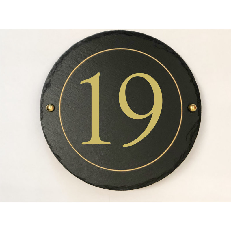 Easingwold 24cm H Stone House Number, 19