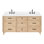 ARIEL Monroe 72 Double Sink Bathroom Vanity with Carrara Quartz Top