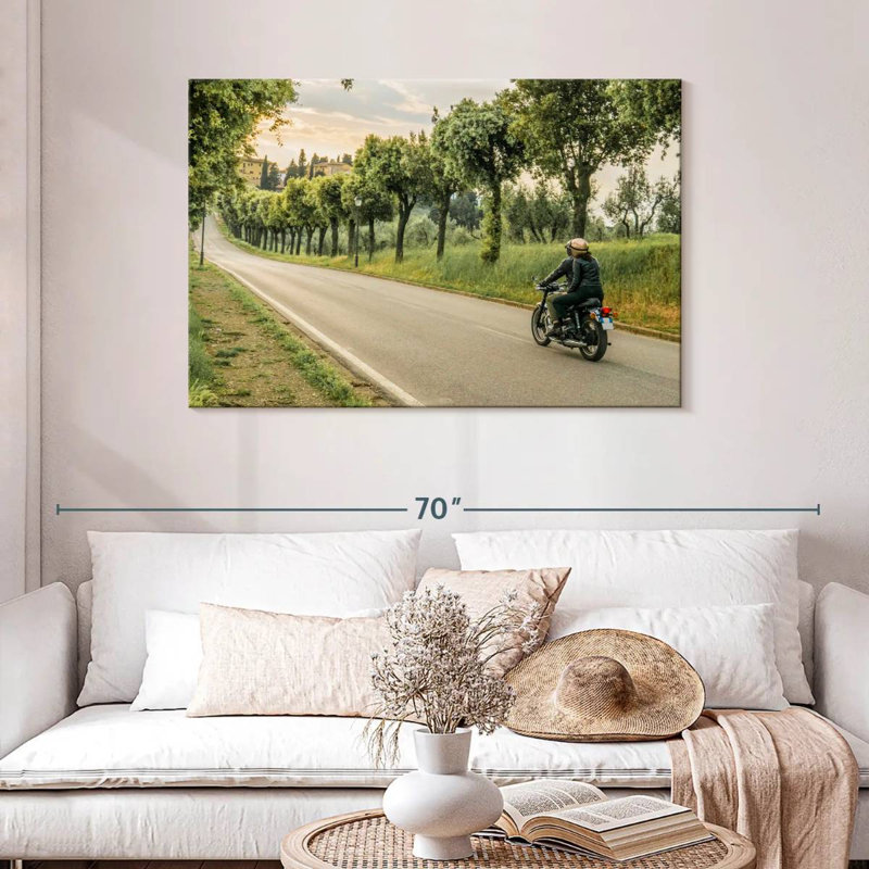 Couple faisant du vélo, H 30 po x l 45 po