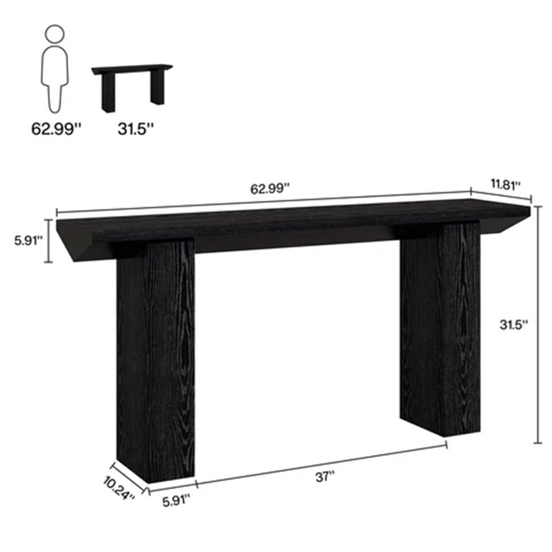 Contemporary Triangular Console Table for Modern Entryway and Living Space