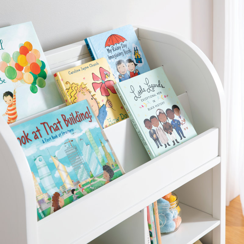 Martha Stewart Kids' Jr. Book and Bin Browser with Bins, White