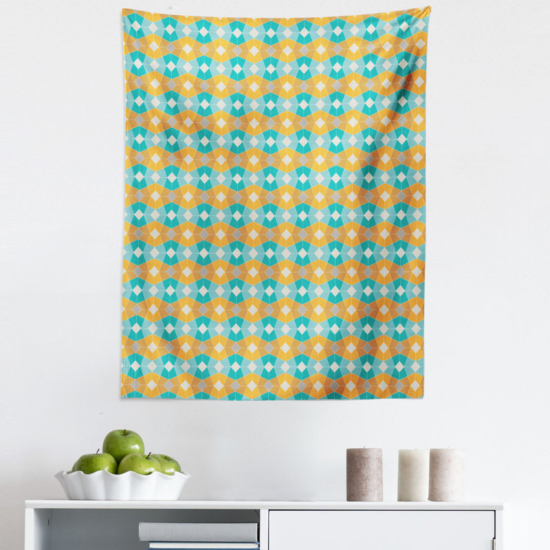 Geometric Tapestry Wall Hanging, 71.12cm H x 58.42cm W